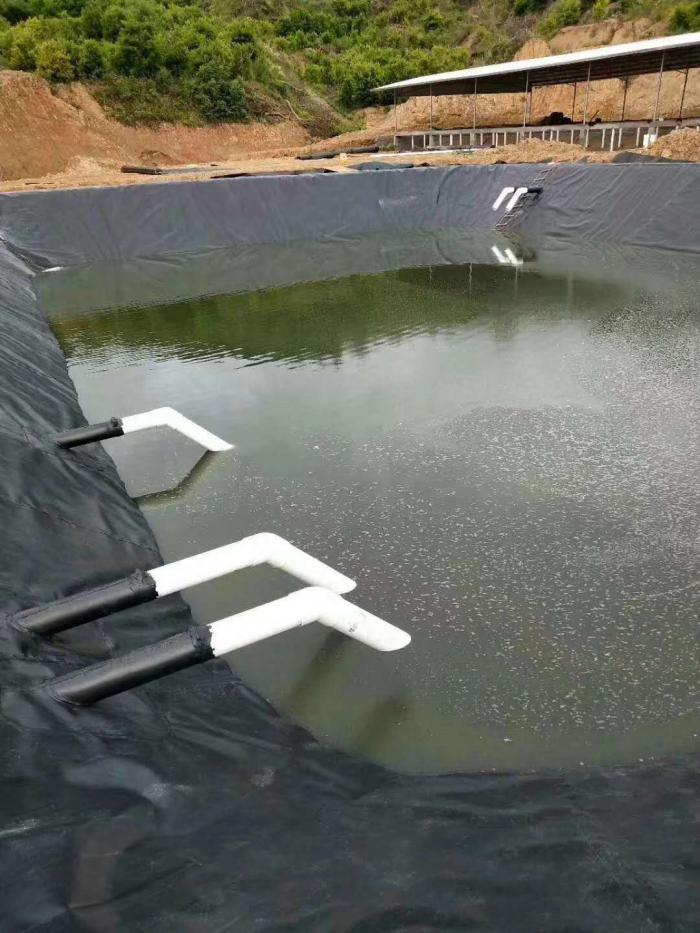 黑膜沼液池防滲漏施工技術研究HDPE膜結構及材料